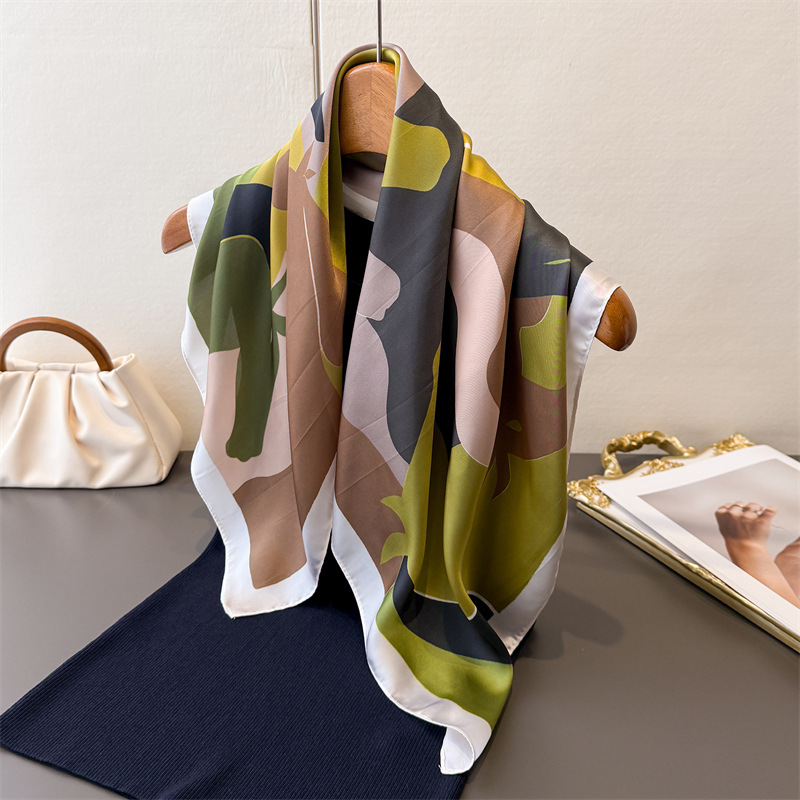 Scarf Silk Square - Новый женский квадратный платок 2026 года