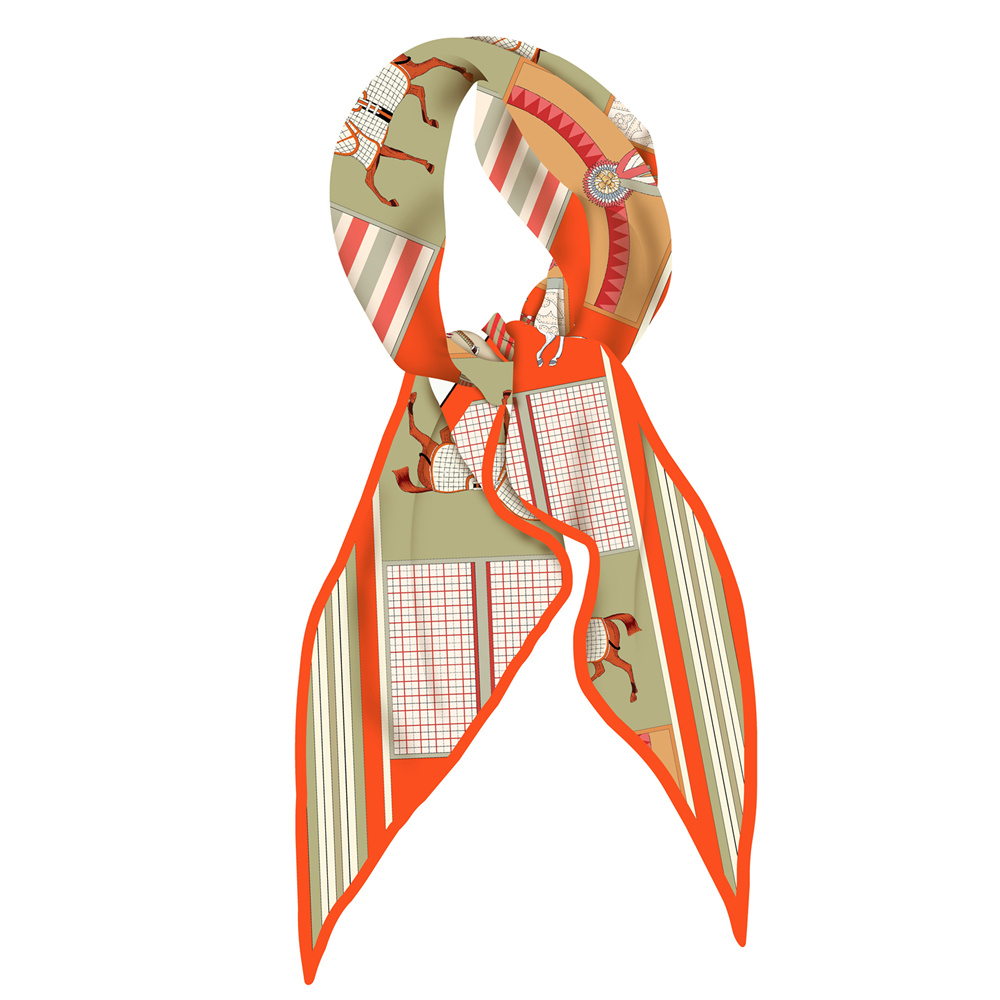 Scarf Silk Square - Новый дизайн, модные шелковые шарфы с