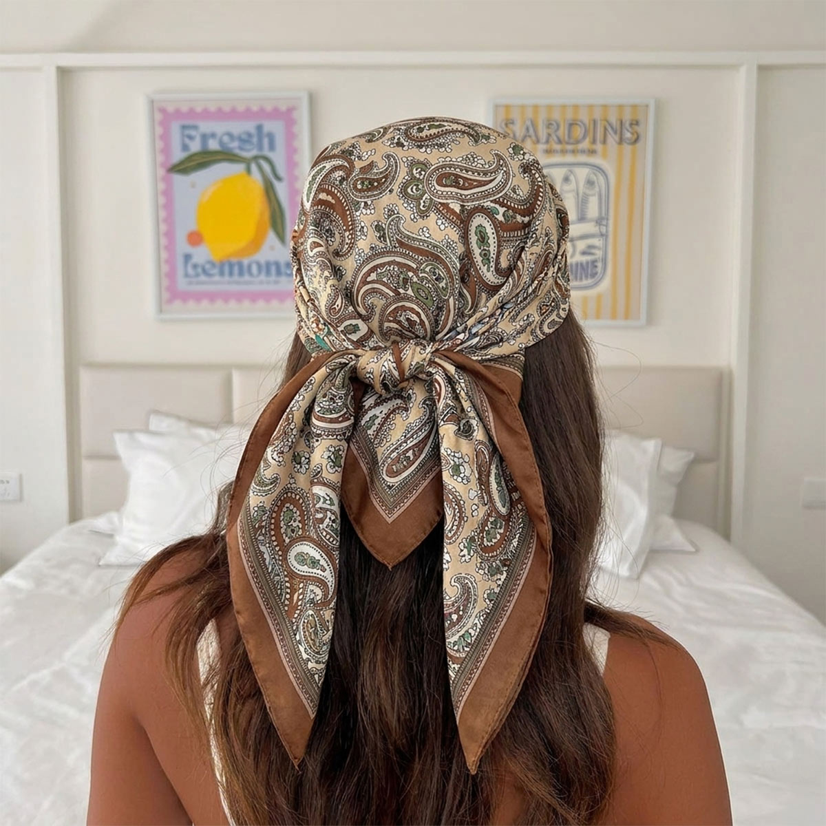 Scarf Silk Square - Новый дизайн: модный квадратный шелковый платок,