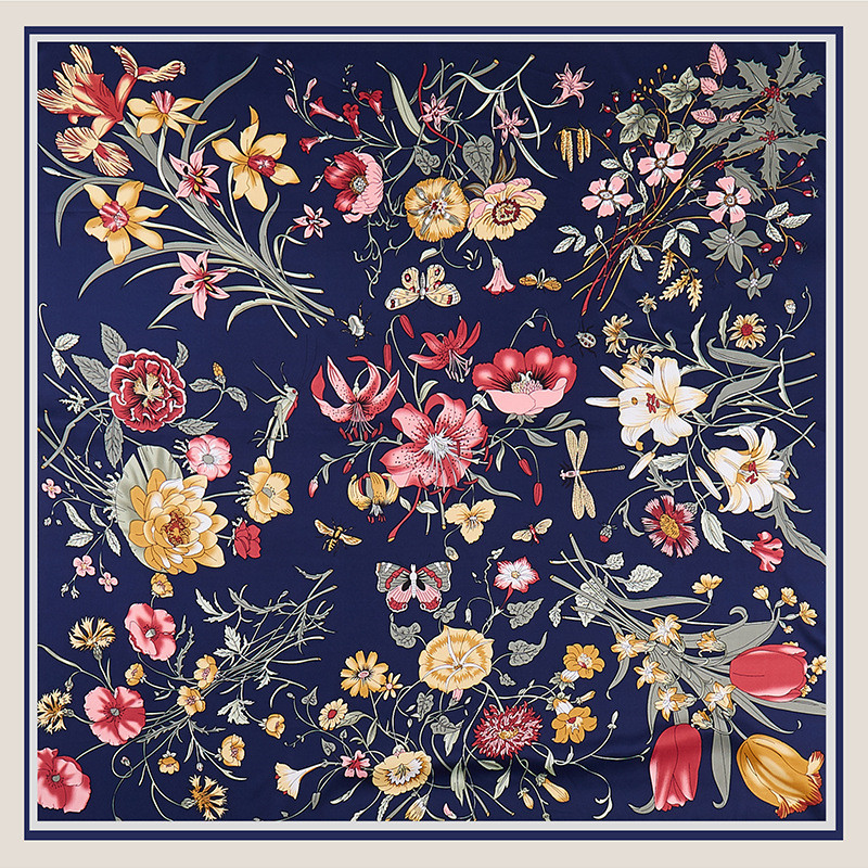 POBING саржевый шелковый шарф, – обзор и цена Scarf Silk Square