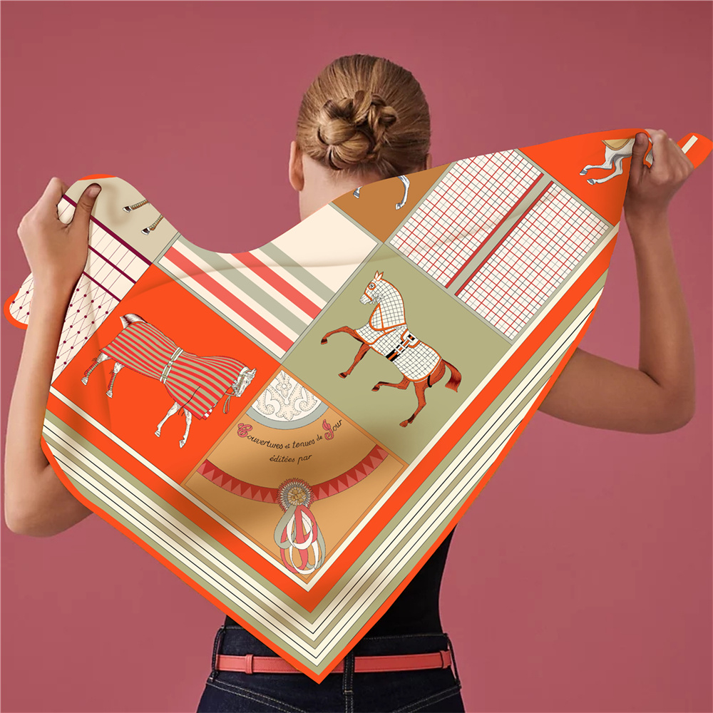 Новый дизайн, модные шелковые  – обзор и цена Scarf Silk Square