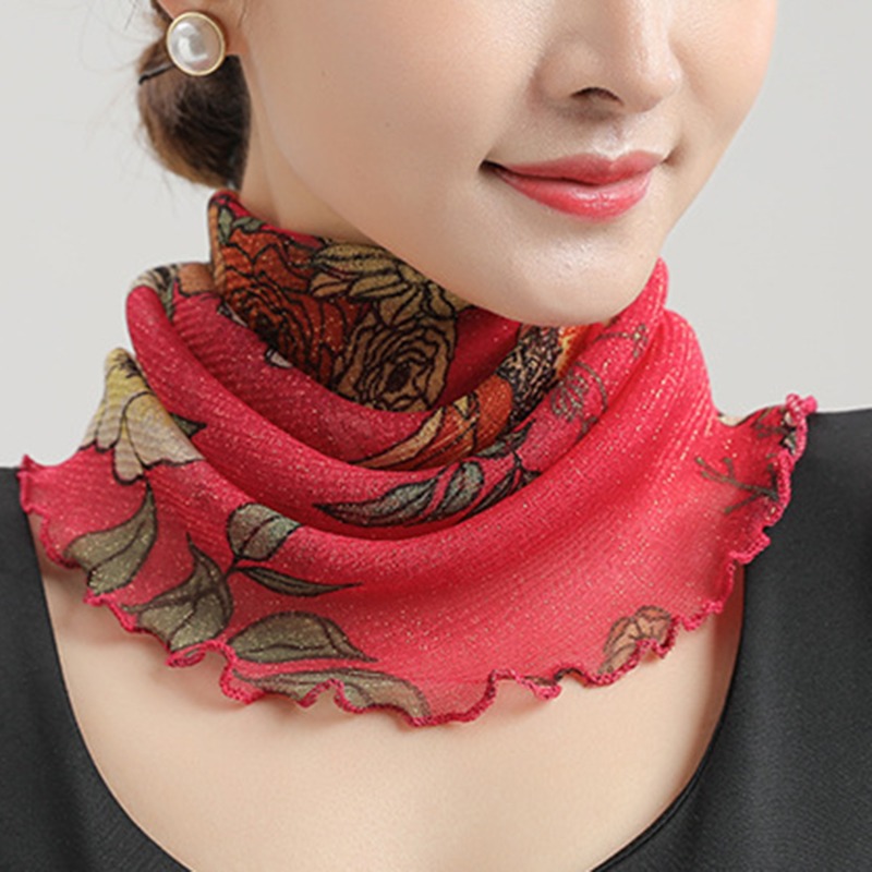 Весенне-летний шифоновый шарф  – обзор и цена Face Scarf Mask